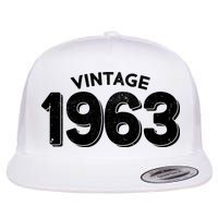 Distressed Vintage 1963 60th Birthday Flatbill Hat
