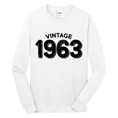 Distressed Vintage 1963 60th Birthday Tall Long Sleeve T-Shirt