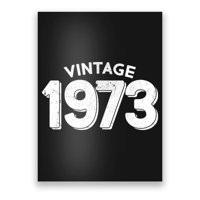 Distressed Vintage 1973 50th Birthday Poster
