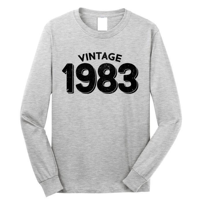 Distressed Vintage 1983 40th Birthday Long Sleeve Shirt