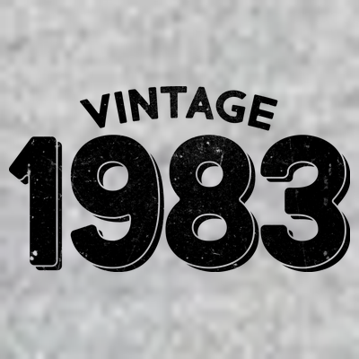 Distressed Vintage 1983 40th Birthday T-Shirt