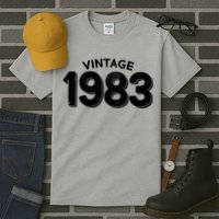 Distressed Vintage 1983 40th Birthday Tall T-Shirt