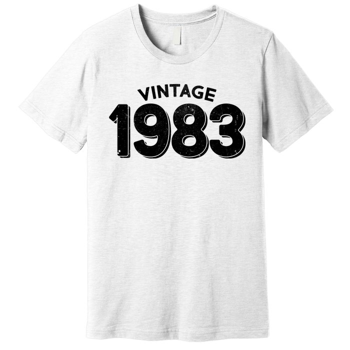 Distressed Vintage 1983 40th Birthday Premium T-Shirt