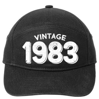 Distressed Vintage 1983 40th Birthday 7-Panel Snapback Hat