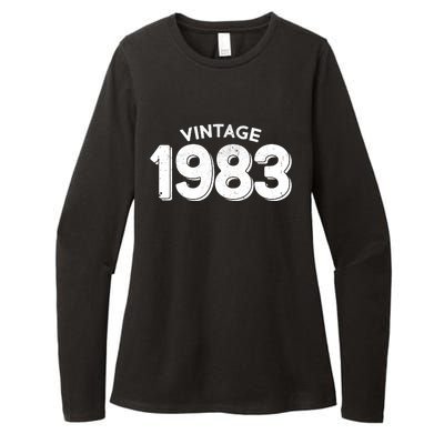 Distressed Vintage 1983 40th Birthday Womens CVC Long Sleeve Shirt