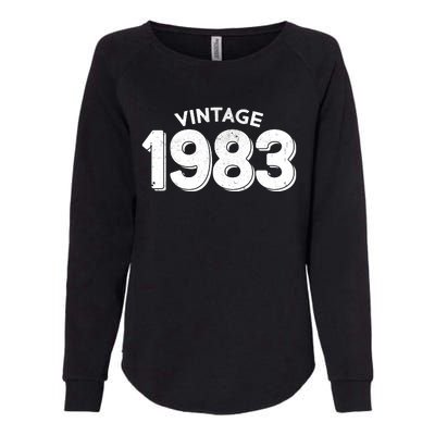 Distressed Vintage 1983 40th Birthday Womens California Wash Sweatshirt