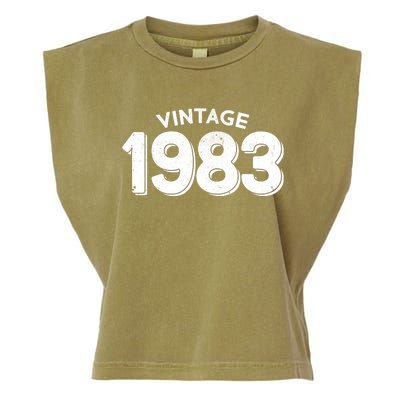 Distressed Vintage 1983 40th Birthday Garment-Dyed Women's Muscle Tee