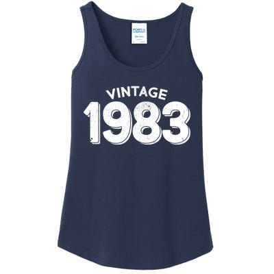 Distressed Vintage 1983 40th Birthday Ladies Essential Tank