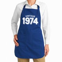 Distressed Vintage 1974 50th Birthday Apron
