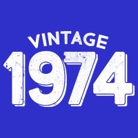 Distressed Vintage 1974 50th Birthday Apron