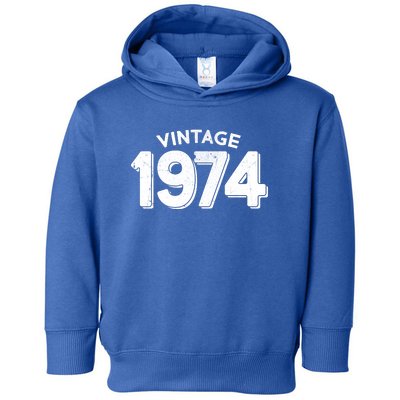 Distressed Vintage 1974 50th Birthday Toddler Hoodie