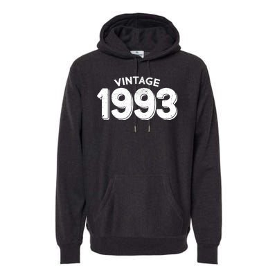 Distressed Vintage 1993 30th Birthday Premium Hoodie