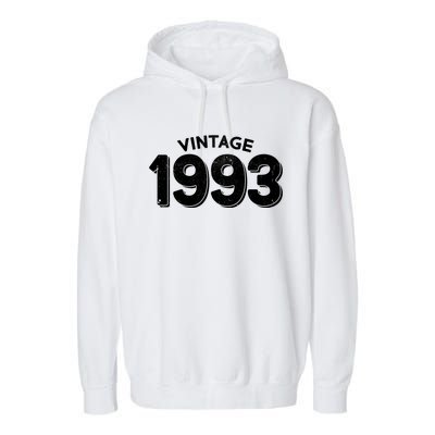 Distressed Vintage 1993 30th Birthday Garment-Dyed Fleece Hoodie