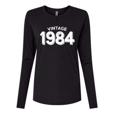 Distressed Vintage 1984 40th Birthday Womens Cotton Relaxed Long Sleeve T-Shirt