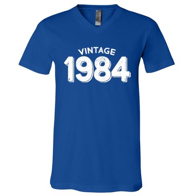 Distressed Vintage 1984 40th Birthday V-Neck T-Shirt