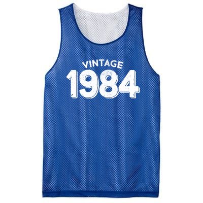 Distressed Vintage 1984 40th Birthday Mesh Reversible Basketball Jersey Tank