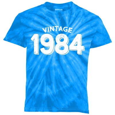 Distressed Vintage 1984 40th Birthday Kids Tie-Dye T-Shirt