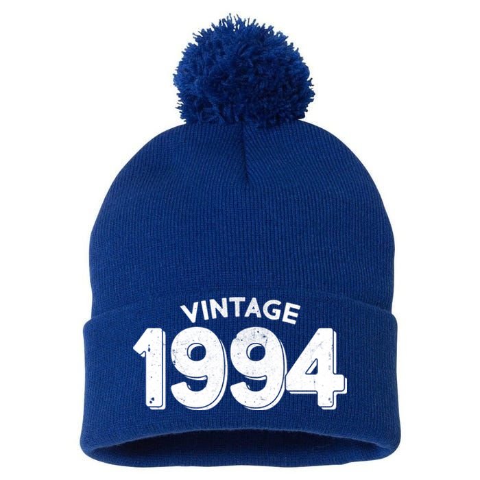 Distressed Vintage 1994 30th Birthday Pom Pom 12in Knit Beanie