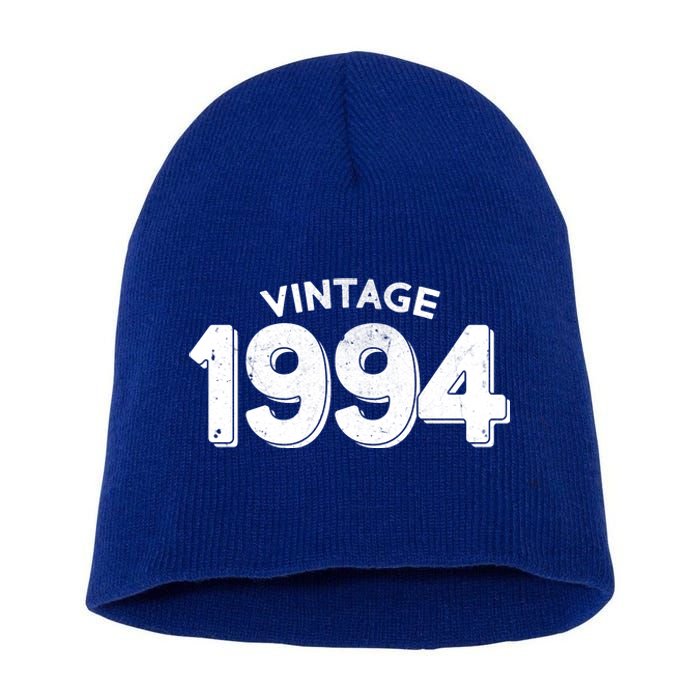 Distressed Vintage 1994 30th Birthday Short Acrylic Beanie