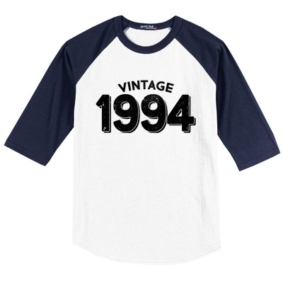 Distressed Vintage 1994 30th Birthday Baseball Sleeve Shirt