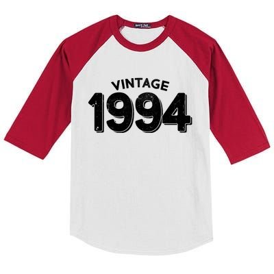 Distressed Vintage 1994 30th Birthday Kids Colorblock Raglan Jersey