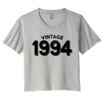 Distressed Vintage 1994 30th Birthday Women's Crop Top Tee