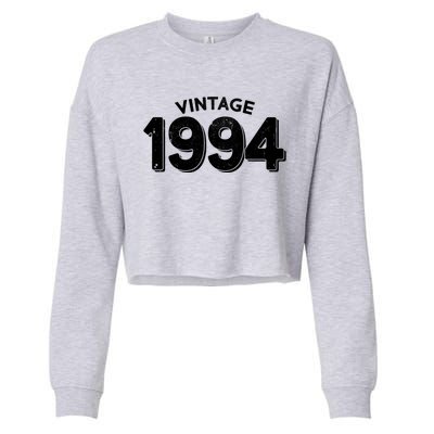 Distressed Vintage 1994 30th Birthday Cropped Pullover Crew