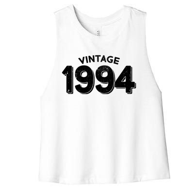 Distressed Vintage 1994 30th Birthday Women's Racerback Cropped Tank