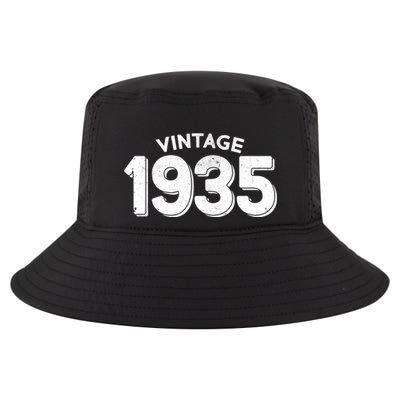 Distressed Vintage 1935 90th Birthday Cool Comfort Performance Bucket Hat