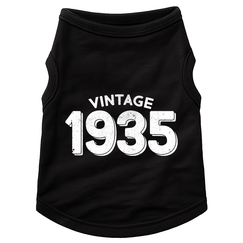 Distressed Vintage 1935 90th Birthday Doggie Tank