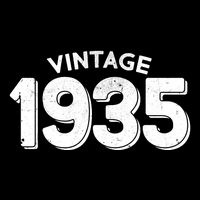 Distressed Vintage 1935 90th Birthday Bucket Hat