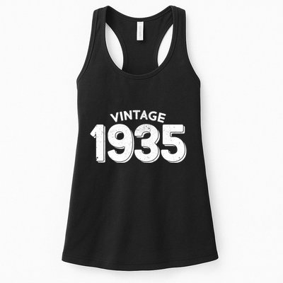 Distressed Vintage 1935 90th Birthday Womens Tank Top