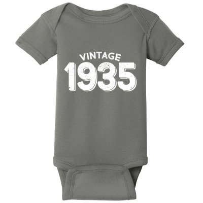 Distressed Vintage 1935 90th Birthday Baby Bodysuit