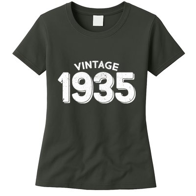 Distressed Vintage 1935 90th Birthday Womens T-Shirt