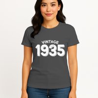 Distressed Vintage 1935 90th Birthday Womens T-Shirt