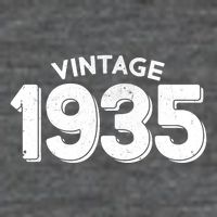 Distressed Vintage 1935 90th Birthday Womens T-Shirt