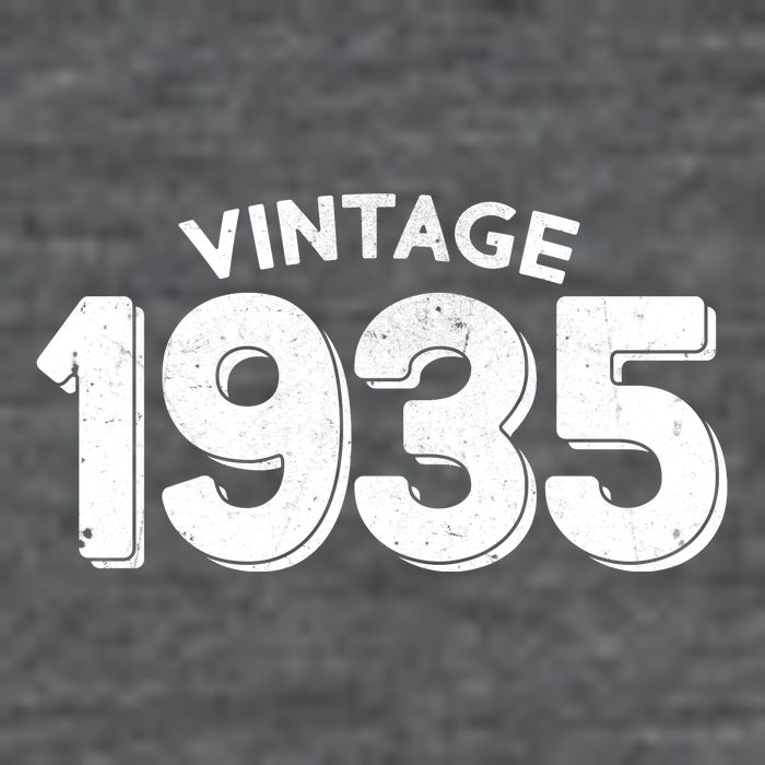 Distressed Vintage 1935 90th Birthday Womens T-Shirt