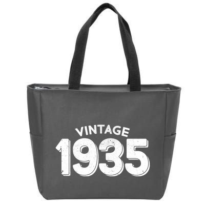 Distressed Vintage 1935 90th Birthday Zip Tote Bag