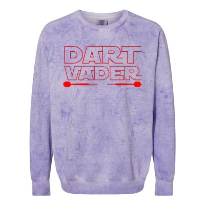 Dart Vader 180 Darts Darts Dart Player Gift Darts Colorblast Crewneck Sweatshirt