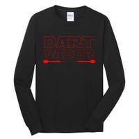 Dart Vader 180 Darts Darts Dart Player Gift Darts Tall Long Sleeve T-Shirt