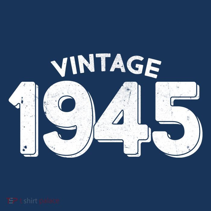 Distressed Vintage 1945 80th Birthday Apron