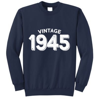 Distressed Vintage 1945 80th Birthday Sweatshirt