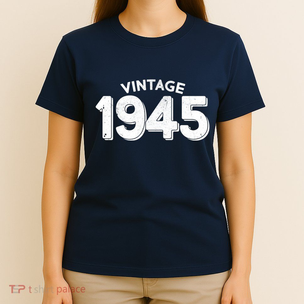 Distressed Vintage 1945 80th Birthday T-Shirt