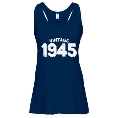 Distressed Vintage 1945 80th Birthday Ladies Essential Flowy Tank