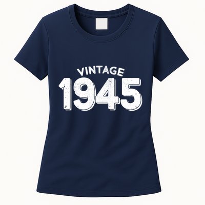 Distressed Vintage 1945 80th Birthday Womens T-Shirt