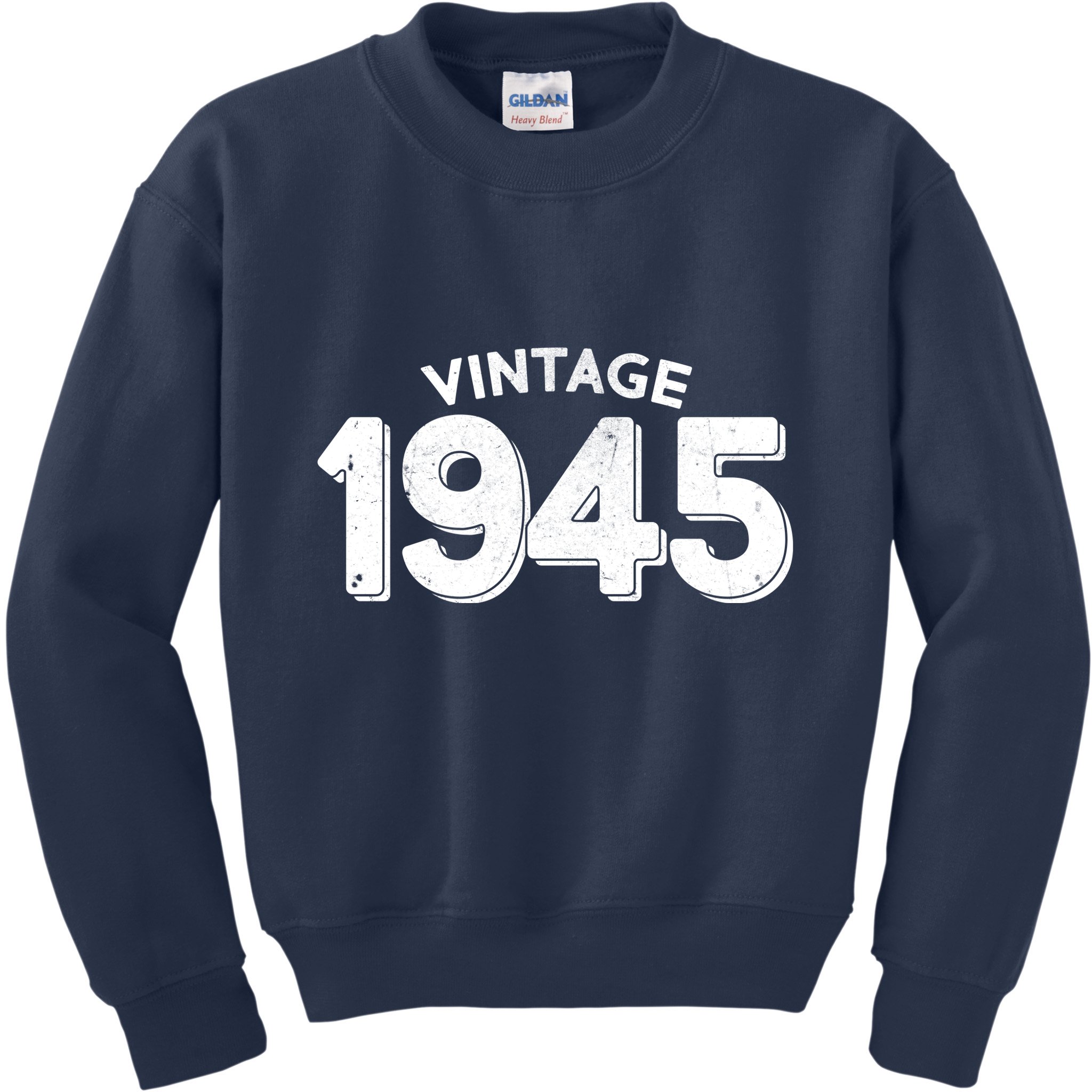 Distressed Vintage 1945 80th Birthday Kids Sweatshirt