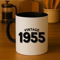 Distressed Vintage 1955 70th Birthday Mug