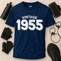 Distressed Vintage 1955 70th Birthday Performance Shirt