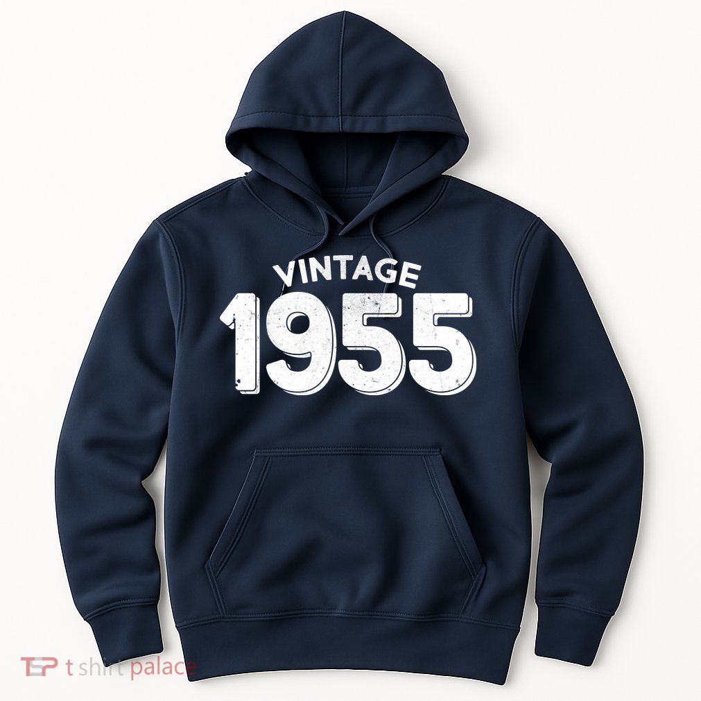 Distressed Vintage 1955 70th Birthday Hoodie