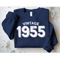 Distressed Vintage 1955 70th Birthday Sweatshirt